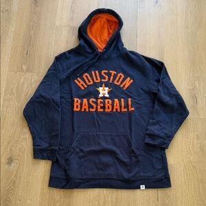 Houston Baseball Fanatics Navy and Orange Hoodie XL